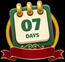 A seven-day reward calendar
