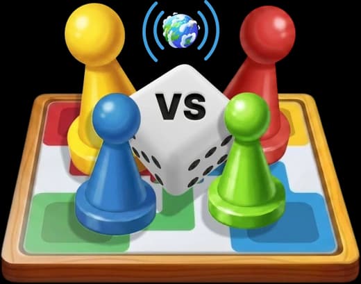 Two pairs of pawns, partners opposite each other